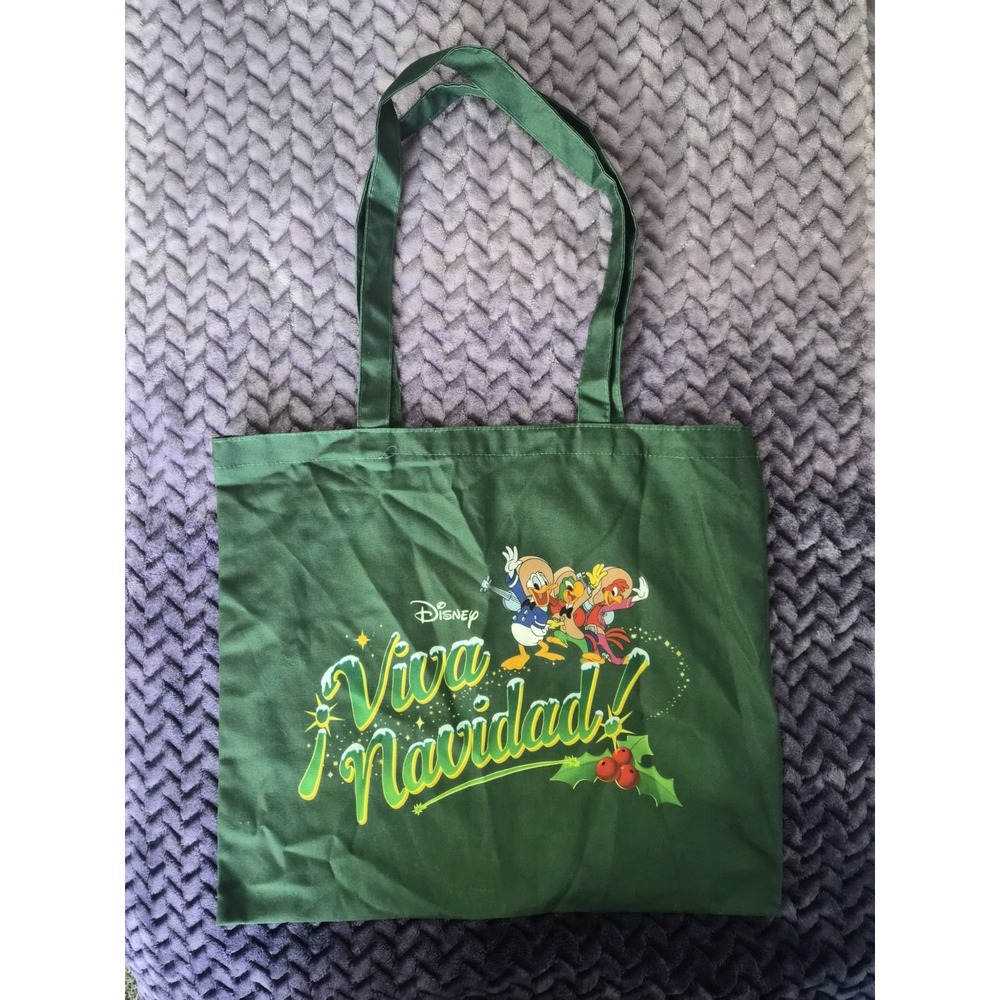 Disney VIVA NAVIDAD! Magic Key Christmas Three Caballeros Tote Bag Disneyland